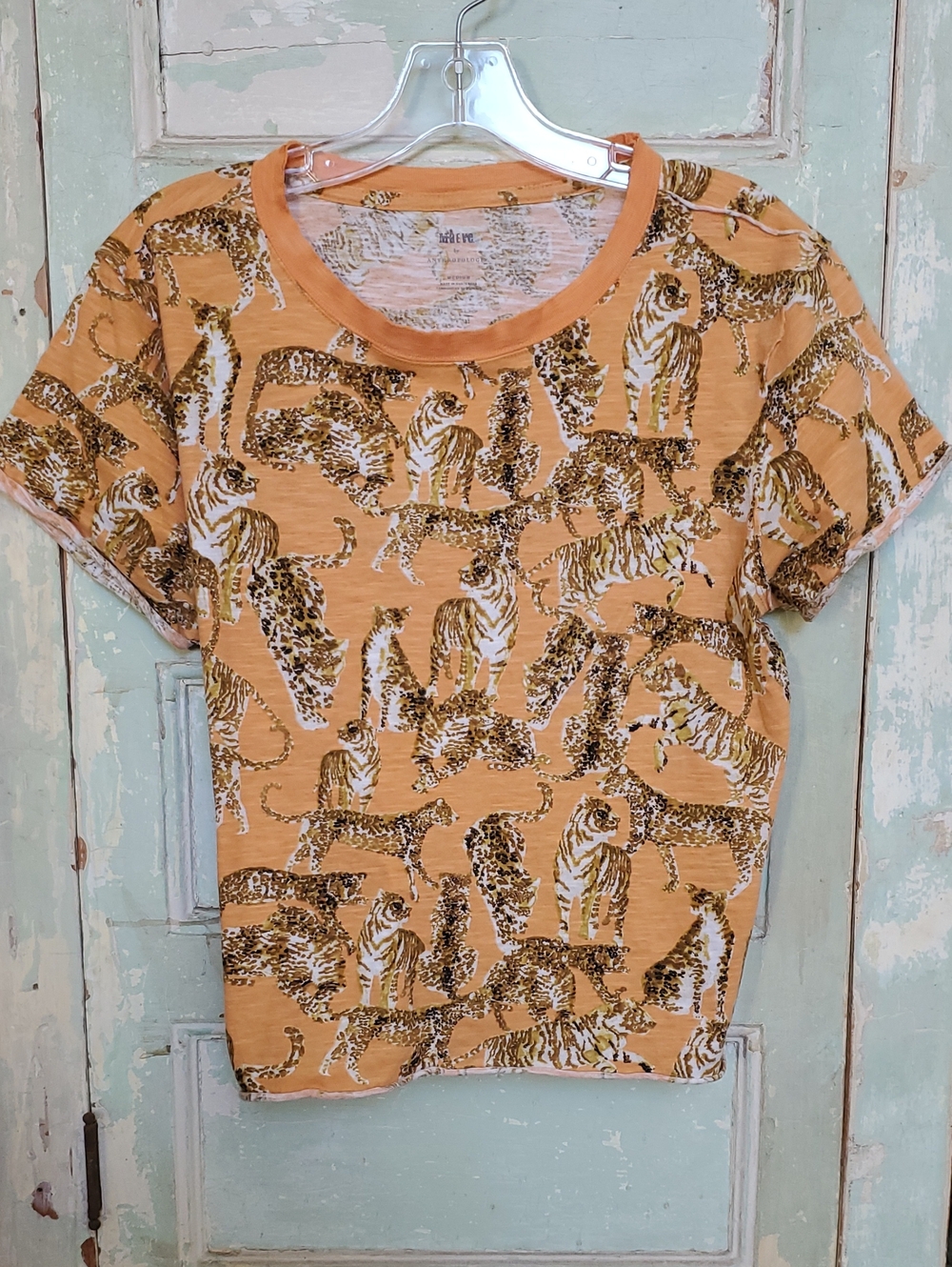 Maeve Short Sleeve Animal Print Tee